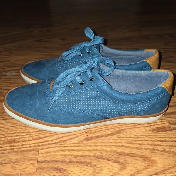 Mens Aldo boat shoes casual size 9.5 blue - Picture 2 of 5
